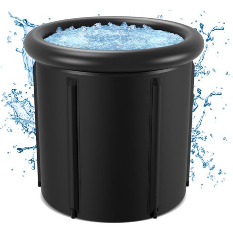 SWANEW Bain glacé Bagno di ghiaccio 390 Litri Recupero muscolare Sport Rafforzare il sistema immunitario Ø 85 x H78 cm Bagno di ghiaccio (1/5)