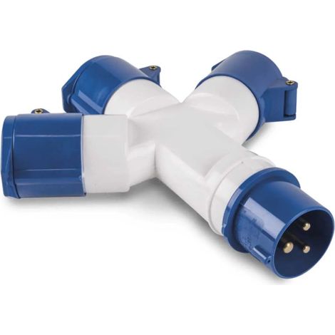 Bloc d'alimentation kampa 3 way distribution adaptor 3 prises étanche