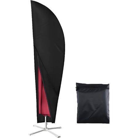 Schutzhülle aus 420D Oxford-Gewebe, für römische Sonnenschirme, wasserdicht, UV-beständig, schwarz, 205 cm (57 x 48 x 25 cm) (1/5)