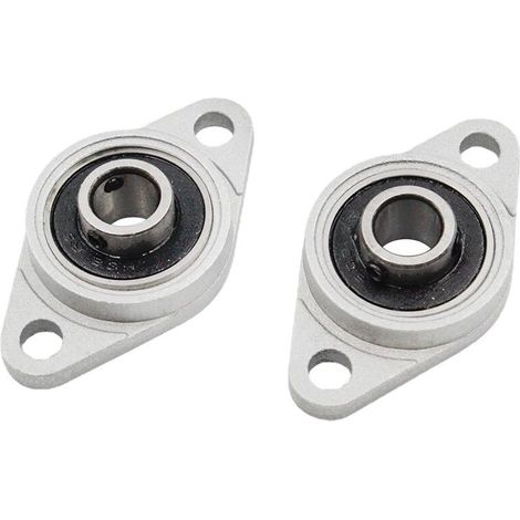 royaluxe - 4 PCS Palier Roulement en Alliage de Zinc et Acier 8mm KFL08 Palier à Bride Auto-Alignement Roulement Palier à Semelle Antirouille, pour Locomotive Aérospatial Mécanique Voiture Métallurgie (1/5)