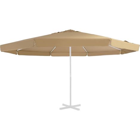 vidaXL Telo di Ricambio per Tenda da Sole Tortora 515 cm (1/4)
