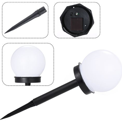 Ampoule LED à énergie solaire, imperméable, éclairage d'extérieur, panneau de rue, lumière blanche froide, 1 pièce