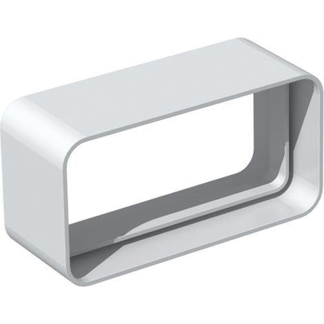 Manchon droit PVC rectangulaire 55 x 110 mm/circulaire D 100 mm gamme TUBPLA S&P (UNELVENT) 833647