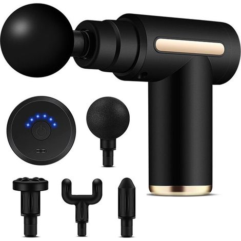 Pistolet de massage / Pistolet de massage musculaire / Pistolet de massage sans fil - Noir-AquaForge