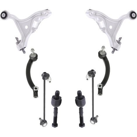 KIT BRACCIO OSCILLANTE 8 PEZZI COMPATIBILE CON VOLVO S60 I (384) 2.4 / Kit Sospensione Completo OE/OEM / Bracci Oscillanti + Testine Sterzo / Sostituzione Diretta OEM