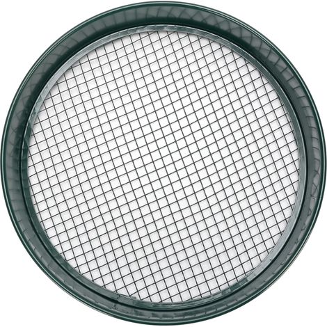 Tamis de jardin pour terreau avec mailles interchangeables (3 mm, 6 mm, 9 mm, 12 mm), outil de tamisage et de plantation, vert foncé (1/5)