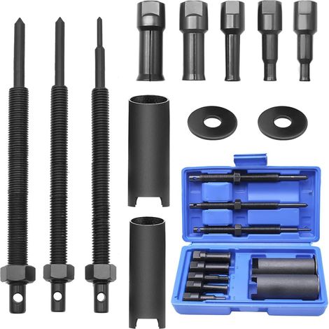Velo Extracteur de Roulements Interieur avec valises moulées par soufflage Arrache Roulement avec 5 Pinces(9-23mm) pour Roulements Vélo, Roulements à Aiguilles, Roulements Boîte Vitesses (1/5)