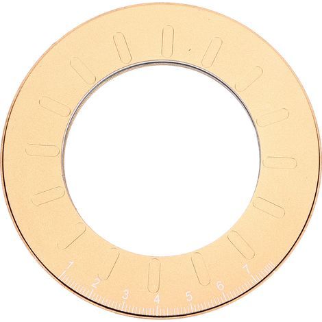 Gabarit de cercle doré de 12,5 cm, très flexible, périmètre ajustable, métal durable, nombreuses applications