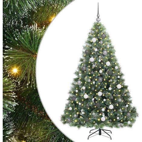 vidaXL Sapin de Noël artificiel avec 300 LED Vert 180 cm PE et PVC