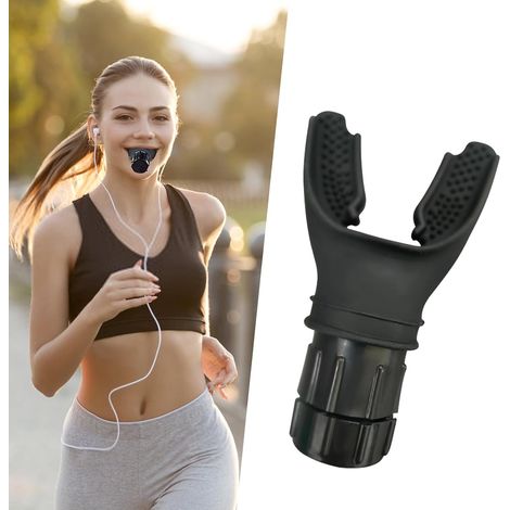 Appareil d'entraînement respiratoire, appareil d'entraînement pulmonaire intensif, appareil d'entraînement respiratoire sportif, équipement d'entraînement respiratoire, résistances réglables pour... (1/5)