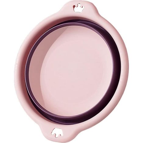 Lavabo portable pliable (M, rose)