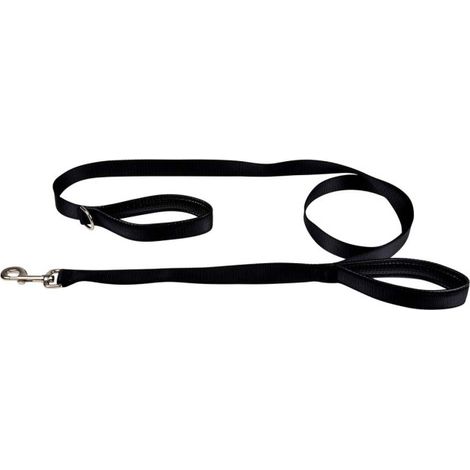 Laisse de Dressage "Double Poignées" 250cm Noir (1/2)