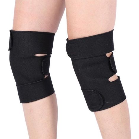 1. Ginocchiera elastica regolabile con chiusura in velcro, adatta per lo sport e l'allenamento di corsa. (1/5)