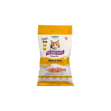 SERRANO SNACK GATTO 50G SKINCOAT SALM/TONNO 12 PZ