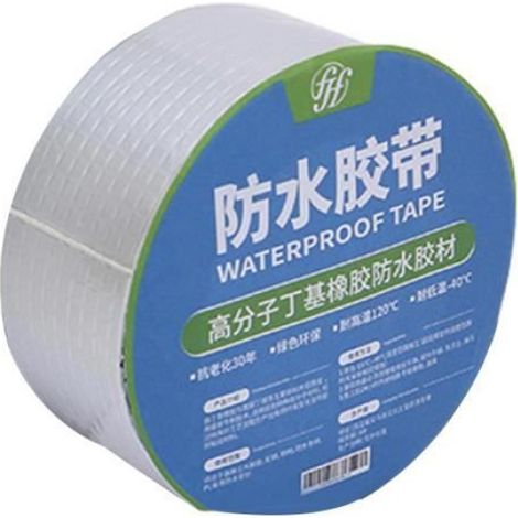 Ruban de réparation, ruban de papier d'aluminium en caoutchouc butyle imperméable super fort de 5 CM 5 M, adhésif puissant (1/4)