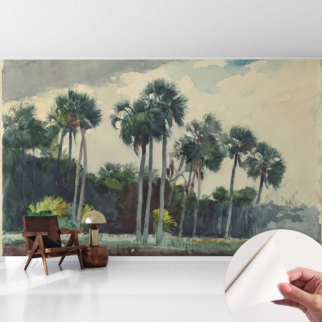 Fotomurale adesivo - Carta da parati adesiva - per la cucina camera da letto per la soggiorno - Palme esotiche 416x254 cm (1/5)