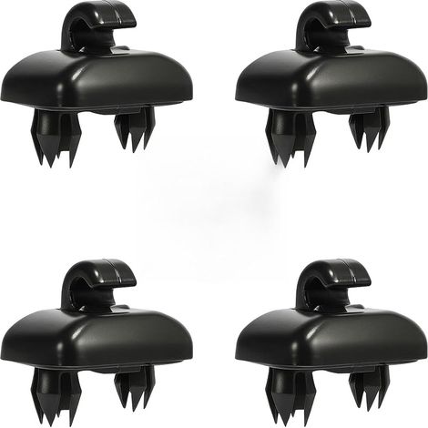 Lot de 4 Pièces Clips de Fixation Pare Soleil Intérieur, Support Pare Soleil Voiture pour A1 A3 A4 A5 A6 A7 Q3 Q5 Q7, 8U0857562A (1/5)