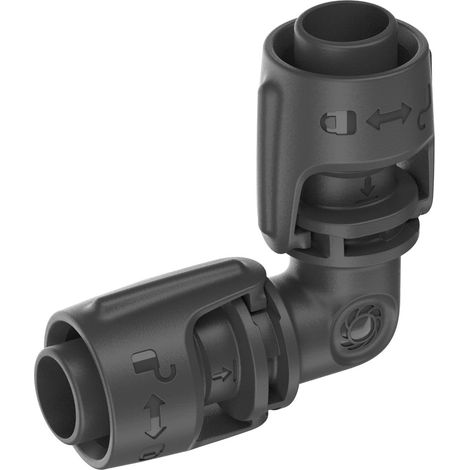 Bogen oder L-Verbindung für Tropfbewässerung 13mm, 5 Stück.