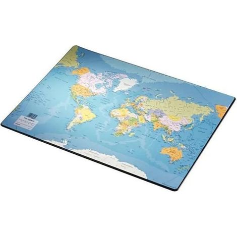 Esselte Schreibtischunterlage Farbige Weltkarte 40x53 cm