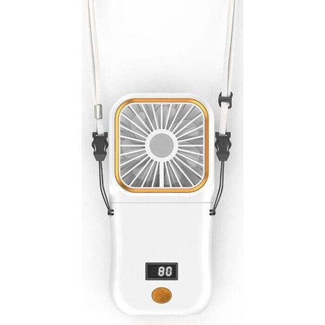 Mini ventilatore portatile, ventilatore palmare ricaricabile tramite USB, piccolo ventilatore tascabile pieghevole a batteria con display a LED, ventilatore da scrivania silenzioso per viaggi e uso es