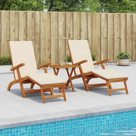 Teenpull – Liegestuhl zum Verstellen und Klappen 2 pcs 55 x 146 x 91 cm (1/5)