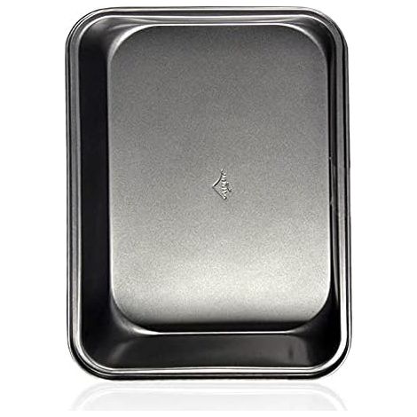 Baking Tray Oven, 32 x 22 x 5.5cm Rectangular Baking Tray Baking Trays Rectangular Cake Pan Oven Tray Baking Tray for Grill Baking (1/5)