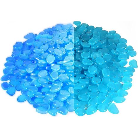 Galets lumineux - Pierres décoratives - Pour jardin et espace extérieur - 200 pièces - Blanc (1/5)