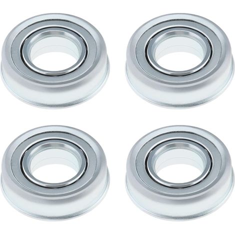 Roulements de Roue de Coffre Roulements de Brouette de Remplacement en Acier au Carbone Roulements à Billes à Gorge Profonde 16mm de Diamètre Intérieur (1/5)