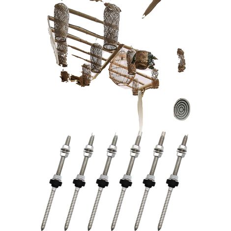 Support de panneau solaire, construction en acier inoxydable, installation facile, 6 PCS (1/2)