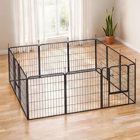 Barrière pour chien negro en acero 204 x 204 x 80 cm (1/5)