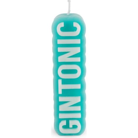 WD LifeStyle Candela Profumata Decoro Gin Tonic 3,9 x 4,8 x 14,5 Cm  Paraffina Tabacco e Vaniglia