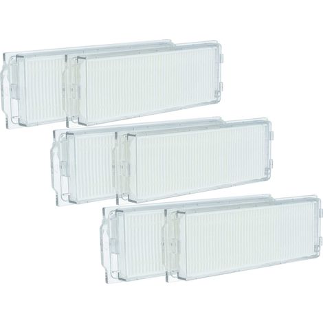 vhbw 6x Filtro compatibile con Xiaomi Mi Robot Vacuum-Mop 2 Pro White (MJST1SHW)  aspirapolvere robot, aspiratore - unità filtro (1/5)