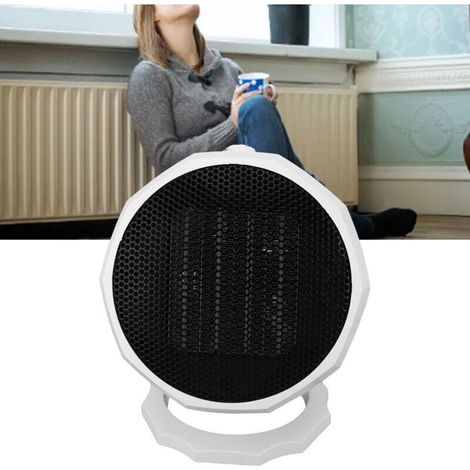 Mini radiateur électrique portable à économie d'énergie, chauffage de bureau réglable pour bureau, dortoir, chambre à coucher, blanc, 1000 à 1800 W, prise UE 220 V (1/4)