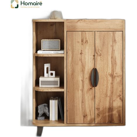 Colonnes de rangement en tissu naturel 80 x 32 x 99 cm HOMAIRE (1/5)