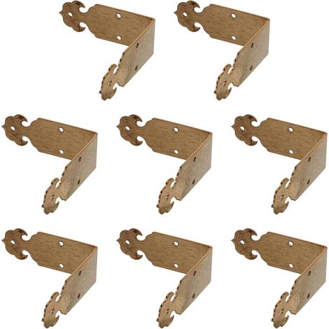 Lot de 8 protections d'angle en laiton pur, cornières métalliques (1/5)