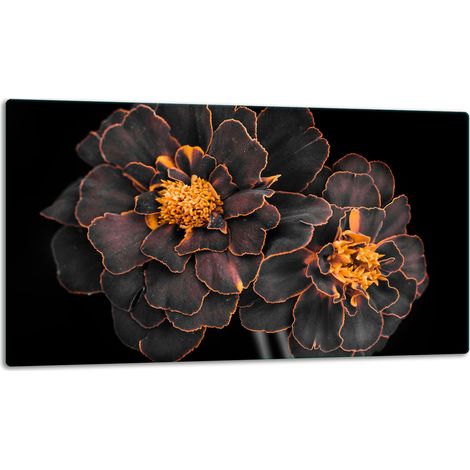 Schneidebrett aus Glas, 52x30 cm, Blumen (1/5)