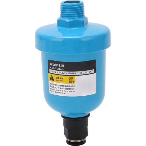 Automatic drain valve G1/2, aluminum cover, high-hardness brass pneumatic air compressor filter (1/5)