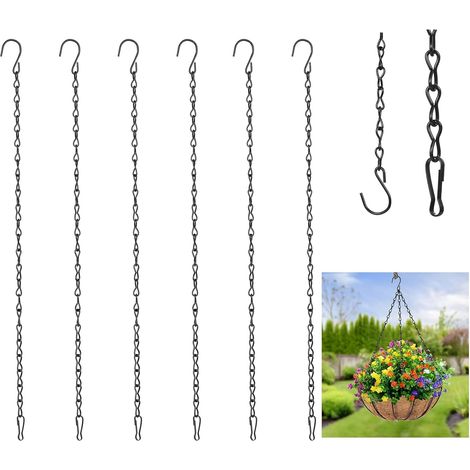 20 Pcs 60 cm Chaîne de Suspension, Chaîne en Métal pour Suspension Plante Intérieure avec Crochets, Chaînes de Suspension pour Suspendre Plantes, Pots de Fleurs, Paniers, Carillons Nichoirs Lanternes (1/5)