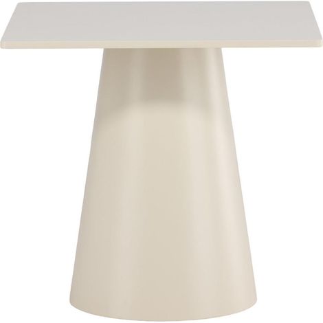 Lanzi table de salle à manger 80x80 cm beige. (1/4)