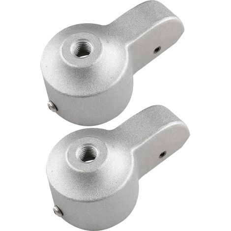 2 Pièces Chapeau De Mât De Drapeau Extérieur Mâts De Drapeau en Aluminium pour La Maison Extérieure Accessoires pour Silver (1/5)