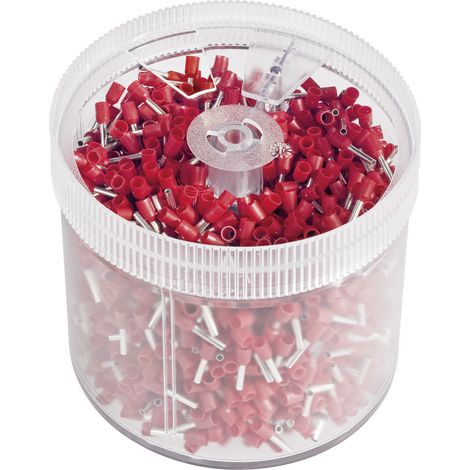 Vogt Verbindungstechnik 470308.s20 Aderendhülse 1 mm² Teilisoliert Rot 2000 St.
