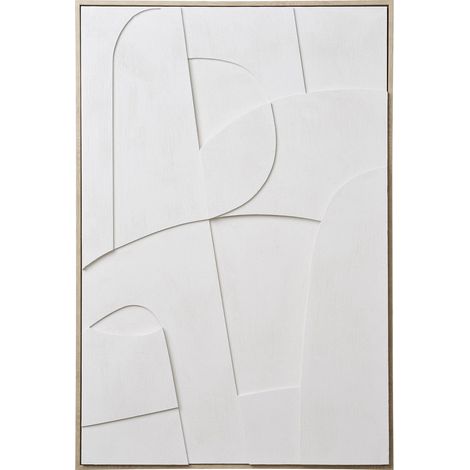 Quadro decorativo 3D Madeline No.1 in bianco 60x90 cm (1/5)