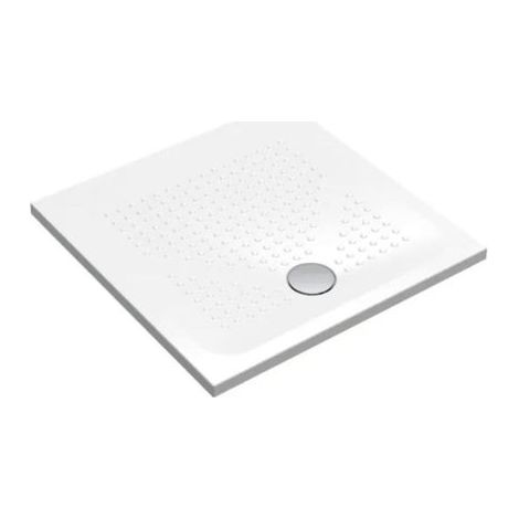 Piatto doccia 90x90 h.3,5 in ceramica bianco lucido Rebel di (1/5)