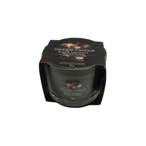 YANKEE CANDLE CANDELA VOTIVE IN VETRO SINGOLA BLACK COCONUT (1/2)