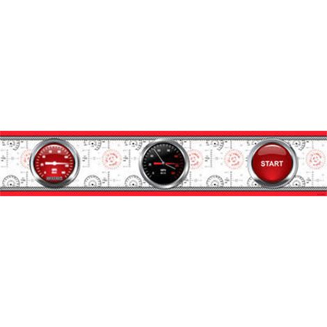 Frise murale Cars 2 Race Track – Longueur 5m – Largeur 10cm – Impression digitale haute qualité – Décoration chambre enfant – Ag Art
