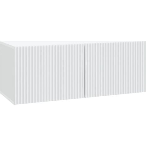 vidaXL Mobile Porta TV da Muro Bianco 78,5 x 31 x 30 cm (1/5)