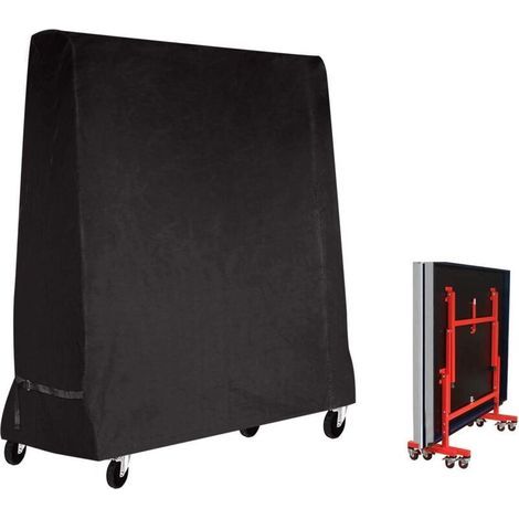 Garden Furniture CoverTable Cover Waterproof Ping Pong Table Cover 201D Oxford Fabric Black (165 x 70 x 185 cm) (1/5)