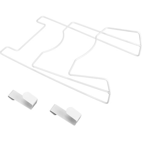 Organisateur de couvercles de casseroles à fixer sur la porte d'un placard en fer forgé, support pour planches à découper et rangement pour ustensiles de cuisine (1/5)
