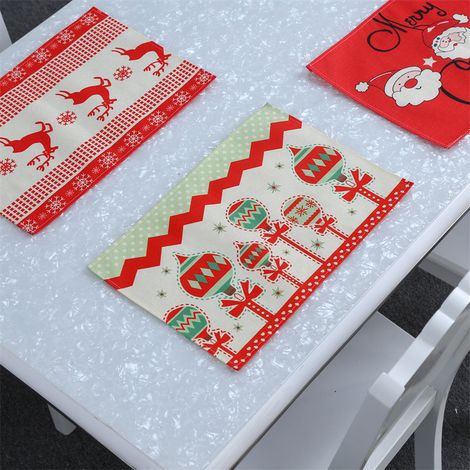Sets de table de Noël 4pcs, sets de table pour les tables de salle à manger, de Thanksgiving et de Noël (1/2)
