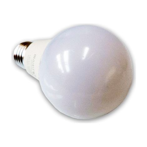 Ampoule LED 8W ronde type A60 blanc chaud 3000K 700lm culot E27 230V claire non-dimmable AIRIS LEDBULBE8W (1/3)
